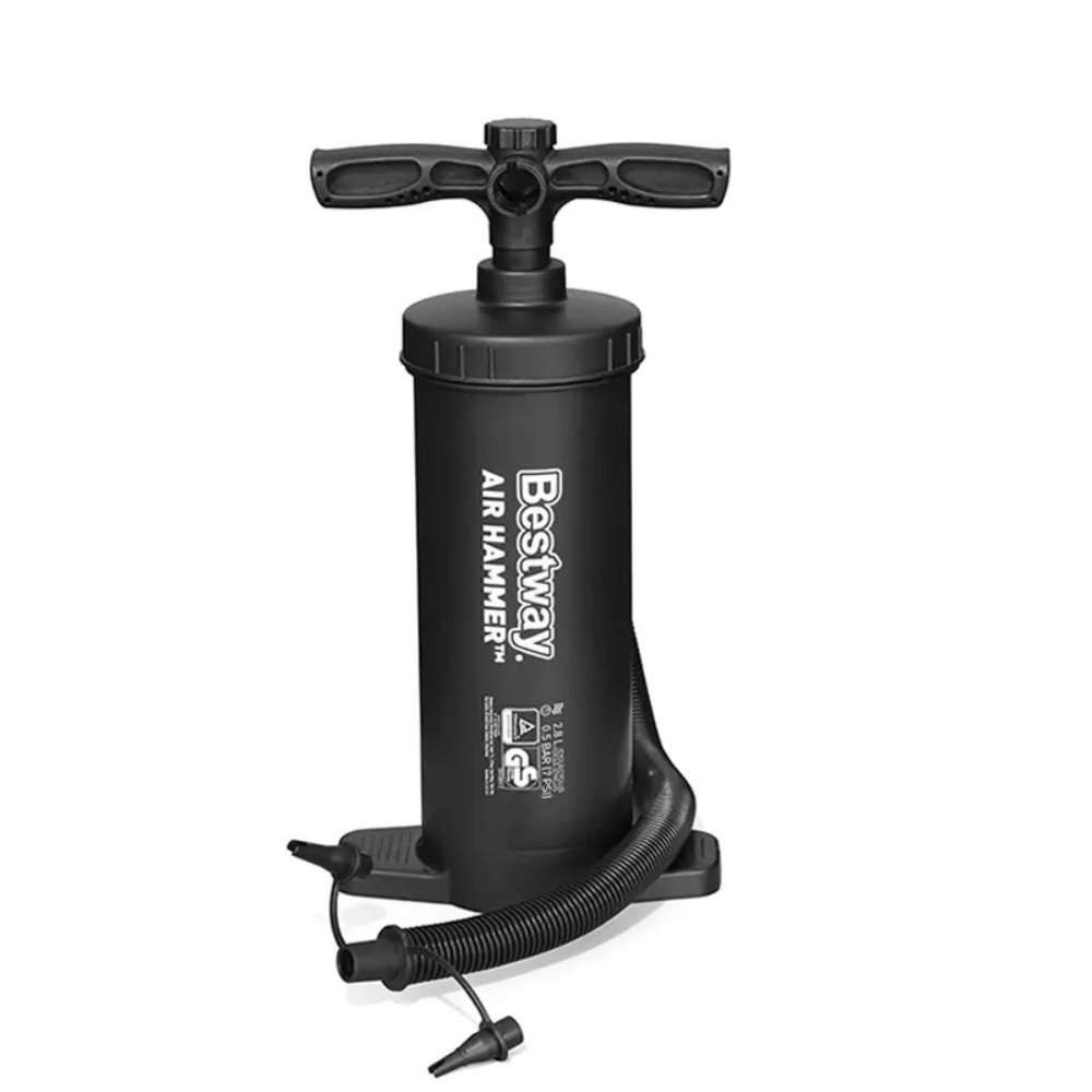 Bestway 62086 Насос ручной 37см, 2.8л/цикл, шланг с 3-мя насадками