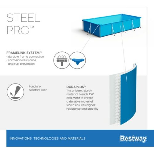 Bestway 56405 Каркасный бассейн Steel Pro 400х211х81см, 5700л — изображение 5