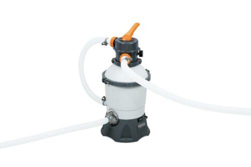 Bestway 56671 Каркасный бассейн Power Steel 488х244х122см, 11532л, песч.фил.-нас. 3028л/ч, лестн., тент, попл.-доз — изображение 7