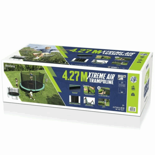 Bestway 59105 Батут с защитной сеткой 427х286см "Xtreme Air Trampoline", лестница, до 113кг, от 6 лет — изображение 14