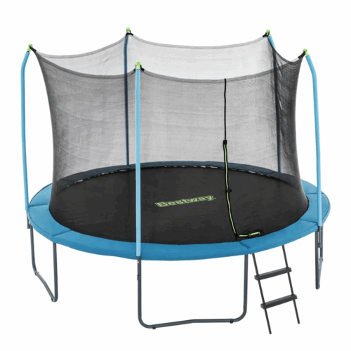 Bestway 59104 Батут с защитной сеткой 366х278см "Xtreme Air Trampoline", лестница, до 100кг, от 6 лет