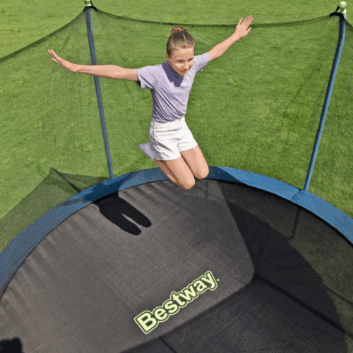 Bestway 59104 Батут с защитной сеткой 366х278см "Xtreme Air Trampoline", лестница, до 100кг, от 6 лет — изображение 4